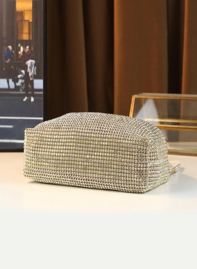 CUXVA Rhinestone Bow Purse Sparkly Evening Bag Silver Clutch Purses for Women Glitter Evening Handbag for Wedding Party Prom - Image 5