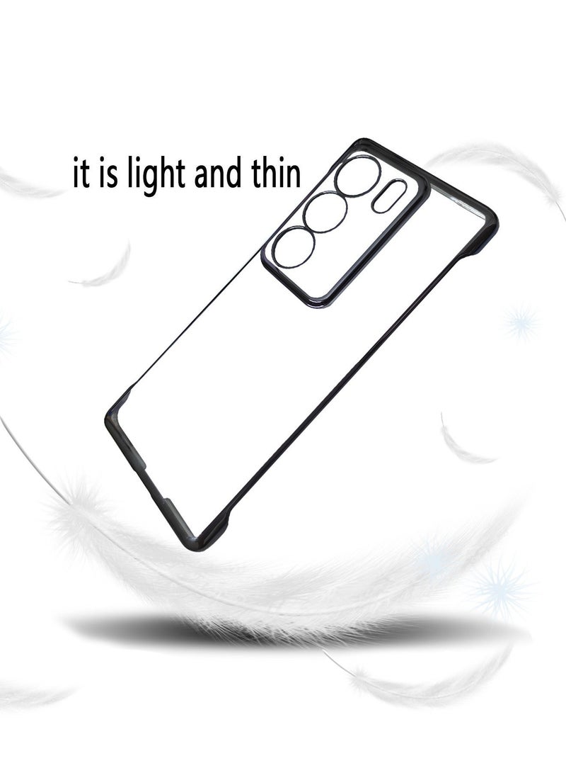 X-level Vivo V29 5g Slim Case Cover with Ultra Thin Frameless Case Accessories Camera Len Protector Anti-Yellow Shockproof Anti-scratch Anti-drop Shell Back Cover for Vivo V29 5g - Image 3