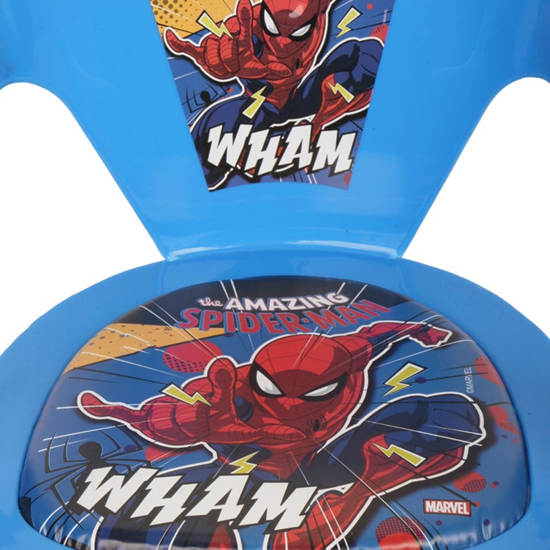 Kuber Industries Marvel SpiderMan Kids Chair Plastic Foldable Kids Chair Chair for Kidsroom School Study Stool Baby Stool Indoor or Outdoor Stool for Kids Capacity 30 Kg Blue Red - Image 5