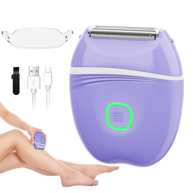 XYOUWEI Women Electric Shaver, Wet and Dry Bikini Trimmer for Women, Rechargeable Electric Razor for Legs, Face, Arm, Underarm, Bikini Area - Image 1