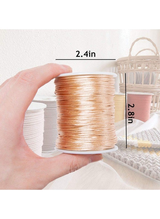 بروميس بيبي سلك راتيل من الساتان الذهبي لقلادة تسنين الطفل بطول 75 متر، خط لوازم حرفية للعضاضة بنفسك - Image 2