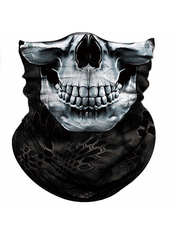 Obacle Skull Face Mask Half for Dust Wind Sun Protection Seamless 3D Tube Mask Bandana for Men Women Durable Thin Breathable Skeleton Mask Motorcycle Riding Biker Fishing Cycling Sports Festival - Image 1