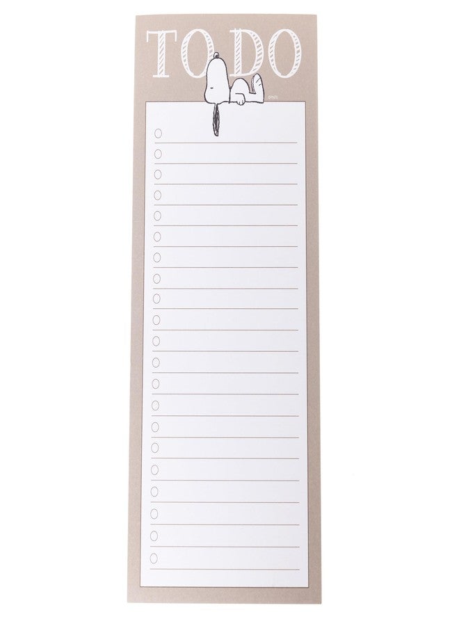 Graphique Snoopy Magnetic Notepad, 100 Tear-Away Sheets for Grocery, Shopping & To-Do Lists, Magnetic Writing Pad for Fridge, Kitchen, Office, Fun Gift for Snoopy Lovers - Image 1