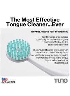 Tung Professional Tongue Brush Scraper To Cleanse And Remove Bad Breath odour-causing bacteria Multicolour  - Image 4