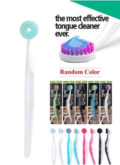 Tung Professional Tongue Brush Scraper To Cleanse And Remove Bad Breath odour-causing bacteria Multicolour  - Image 1