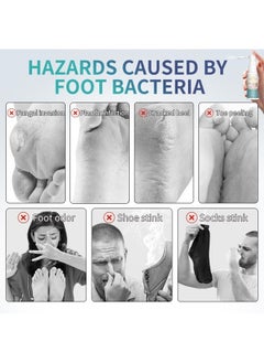 lansiyi Foot Bacteria Bacteriostatic Deodorant Spray Rapid Absorption Remove Foot Fungus  - Image 3