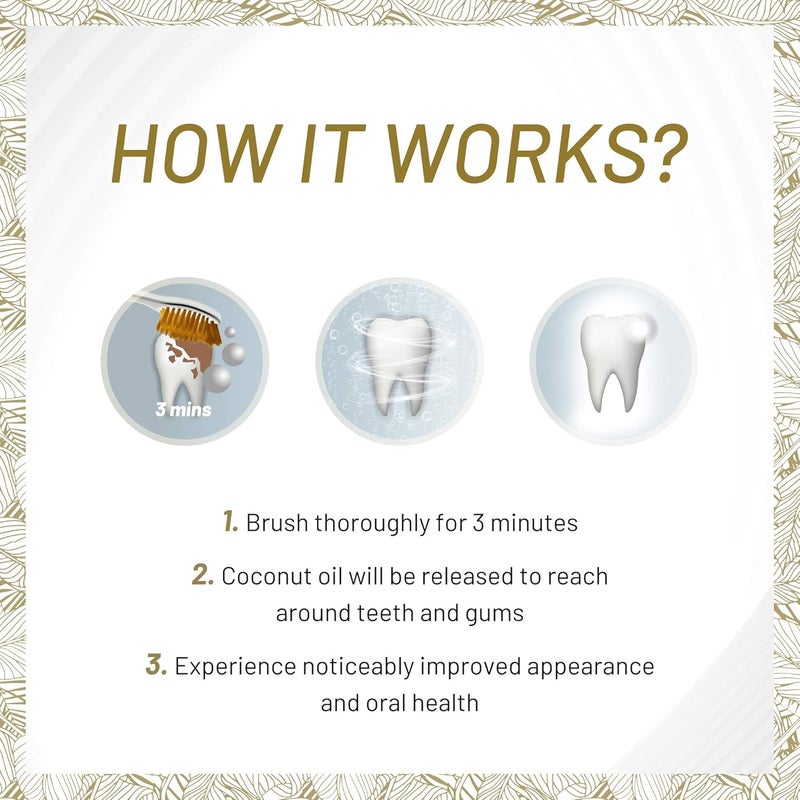 White Glo Coconut Toothpaste 150g - Image 3