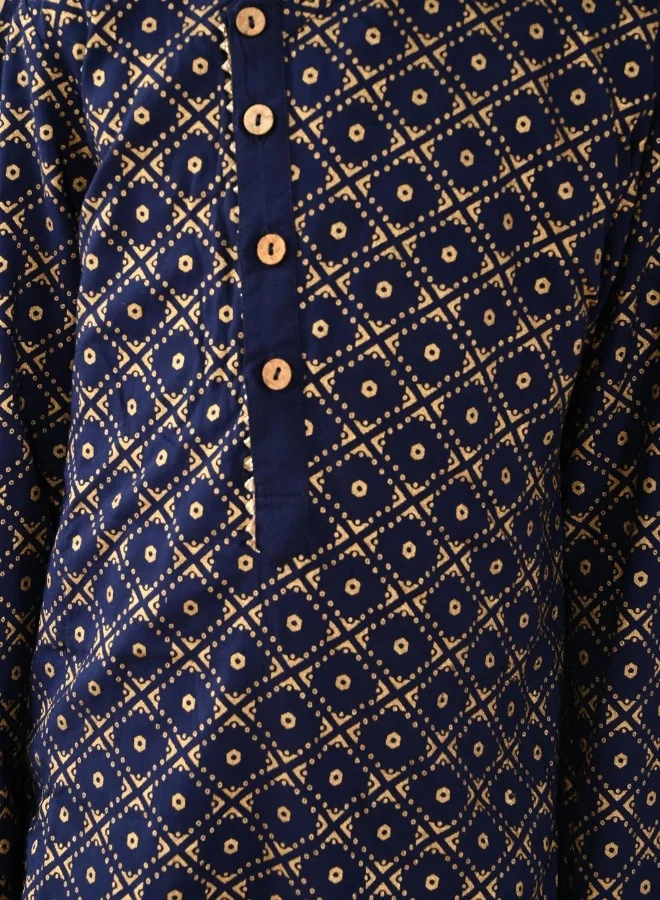 LILPICKS Printed Dhoti Kurta Set