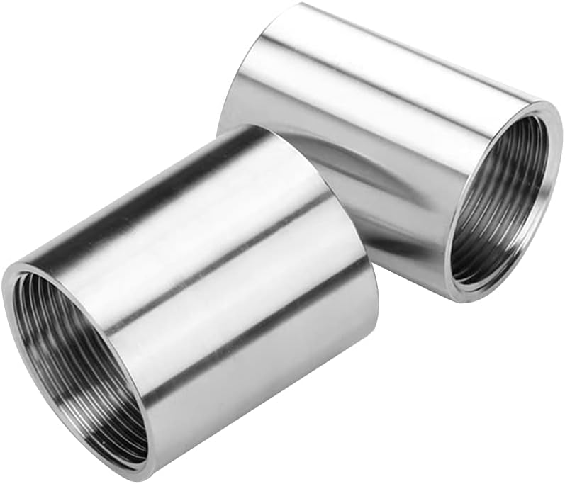 beduan Stainless Steel Cast Pipe Fitting, Coupling, 1" x 1" Female Threaded （1-1/2" Length, Pack of 2) - Image 3