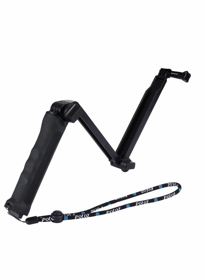 Captaintech Foldable Multifunctional Selfie Stick, Extendable Monopod with Tripod for Action Camera for Hero/7/6/5/4/3+/3/2/1 - Image 1