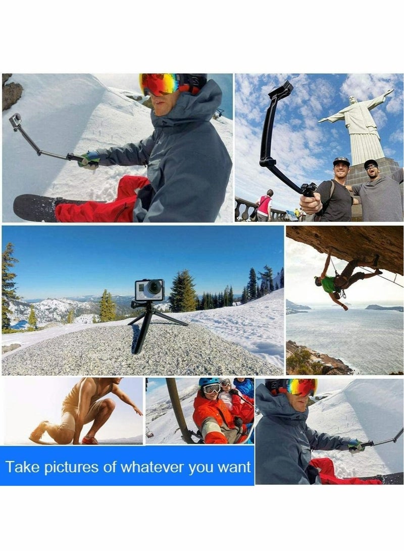 Captaintech Foldable Multifunctional Selfie Stick, Extendable Monopod with Tripod for Action Camera for Hero/7/6/5/4/3+/3/2/1 - Image 4