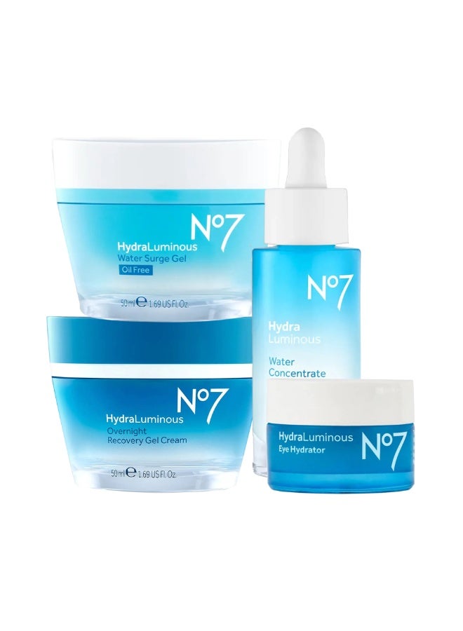 Boots No.7 No7 Hydraluminous Collection Gift Set of 4 - Image 2