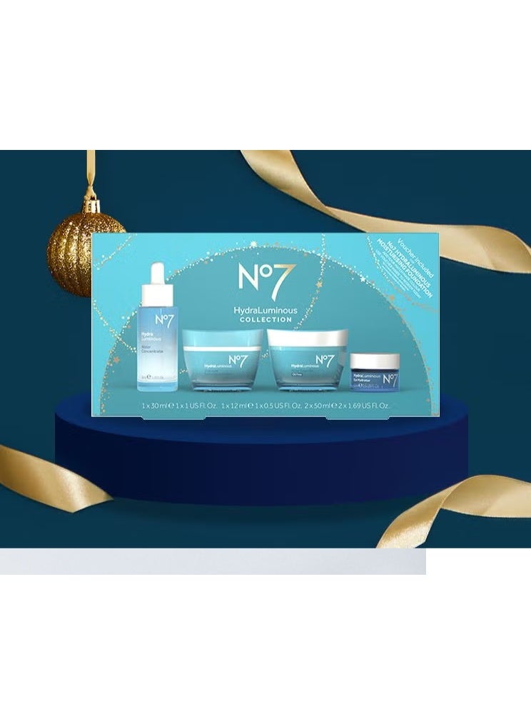 Boots No.7 No7 Hydraluminous Collection Gift Set of 4 - Image 4