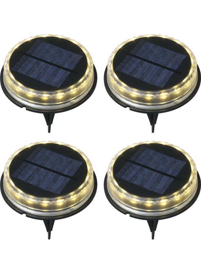 مصباح LED للسطح الخشبي يعمل بالطاقة الشمسية أبيض  - Image 1