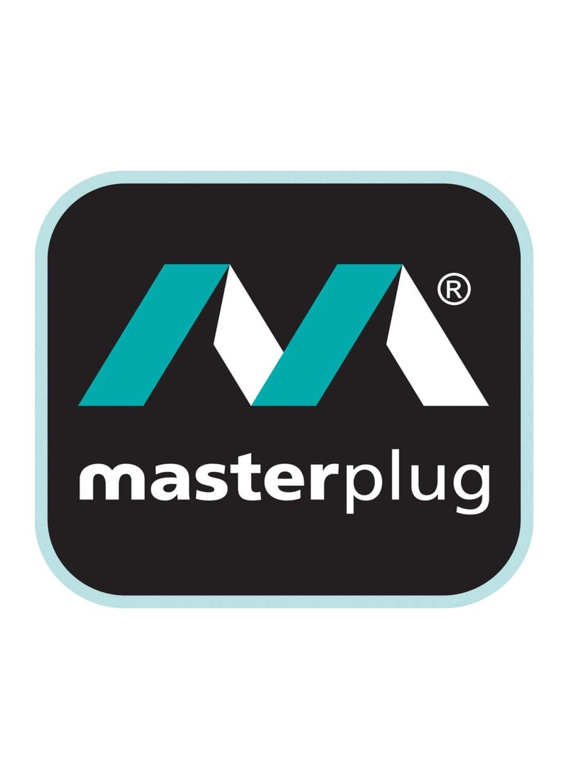 Masterplug Permaplug by ELS134W-01 Four Socket Trailing Socket with Power Indicator, without Plug and Cable, 13 Amp, White