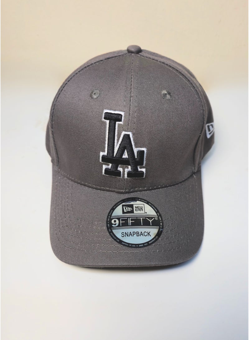 New Era LA 9FIFTY Snapback Baseball Cap – Gray - Image 1