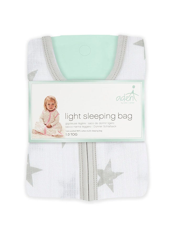 aden + anais Essentials Cotton Muslin 1.0 Tog Light Sleeping Bag Dusty For 0 To 6 Months - Image 2
