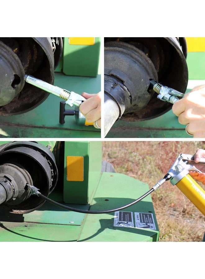 LockNLube Grease Gun Coupler XL - Extra Reach for recessed Grease Fittings - Image 2