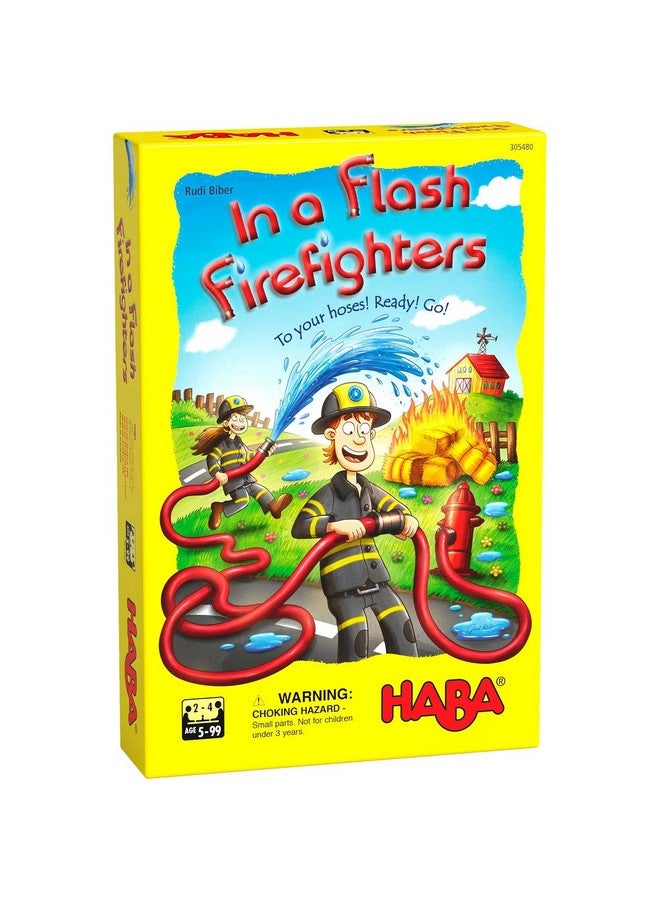 هابا HABA 305480 in a Flash Firefighters- لعبة ترتيبات سباق للأعمار من 5 سنوات فما فوق (صنع في ألمانيا) - Image 1