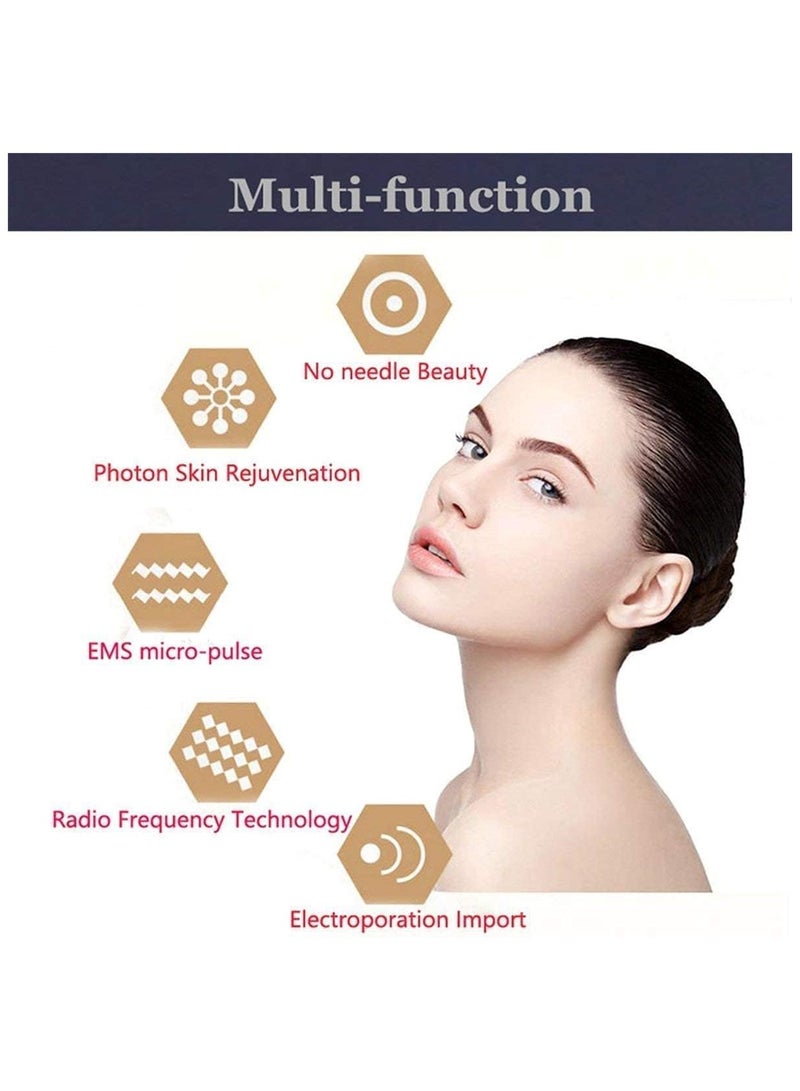 general Ultrasonic beauty device High Frequency Facial Machine&5in1 Ultrasonic Red LED Light theragy And 6 Modes Face Massager For Skin Care Facial Cleaner Anti-aging Anti-wrinkle - Image 3