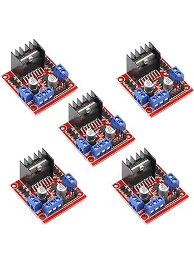 ACEIRMC Organizer 5pcs L298N Motor Drive Controller Board DC Dual H-Bridge Robot Stepper Motor Control and Drives Module for Arduino Smart Car Power UNO MEGA R3 Mega2560 (Controller Board)