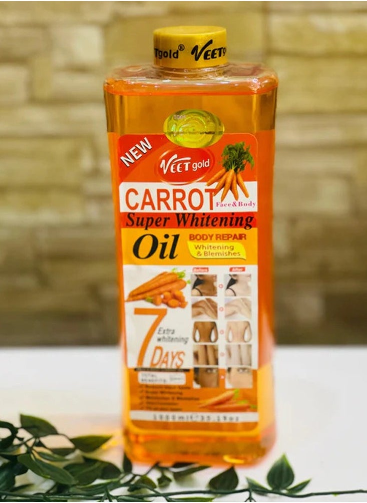 Veet gold Carrot Super Whitening Oil 1000mL  - Image 2