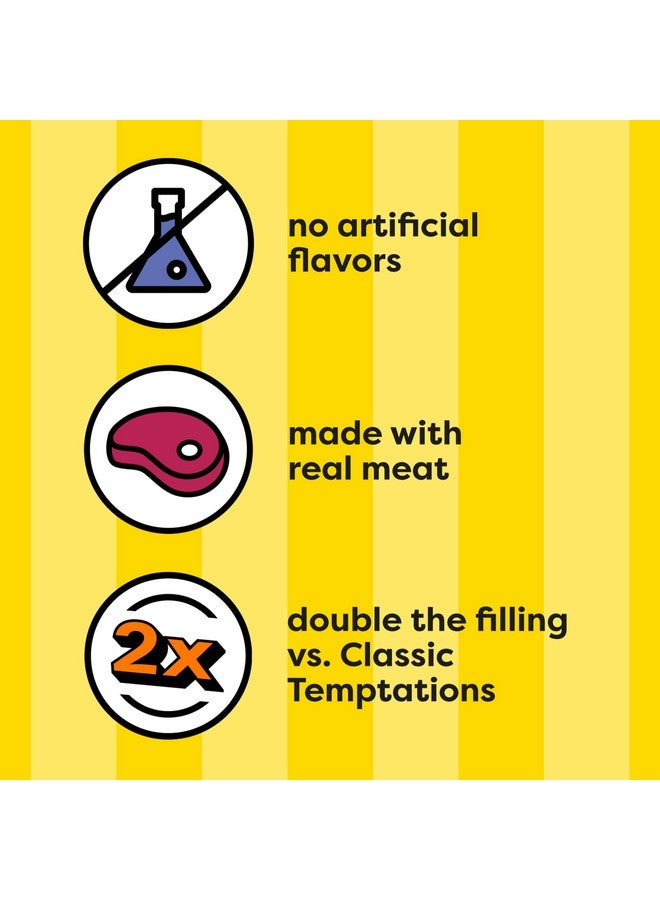 تيمبتيشنز حشوات طرية مقرمشة وناعمة للقطط البالغة بنكهة الدجاج المشوي، عبوة 11.6 أونصة - Image 2