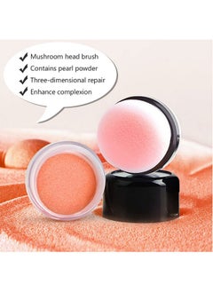 Charm Kiss Loose Powder Blush Air Cushion Blush Natural Blusher Bright Shimmer Face Blush For Cheek Highly Pigmented Blush Makeup Easy To Blend Makeup Blushin All Day Wear(04)  - Image 4