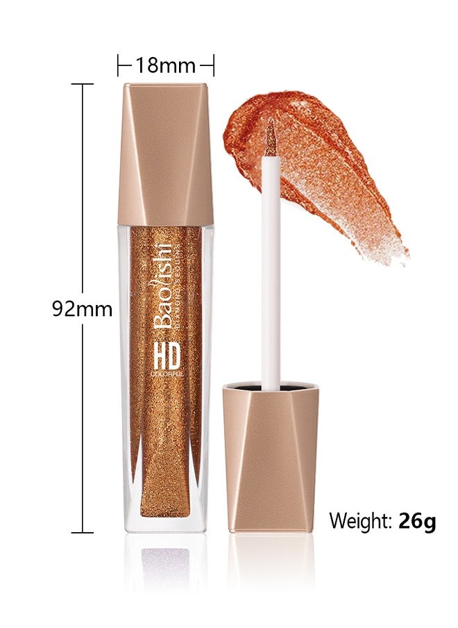 Liquid Glitter Eyeliner, Liquid Shimmer Eyeliner Waterproof Metallic Eyeliner Smudge-Proof Suitable For Women, Glitter Eyeliner For Eye Makeup