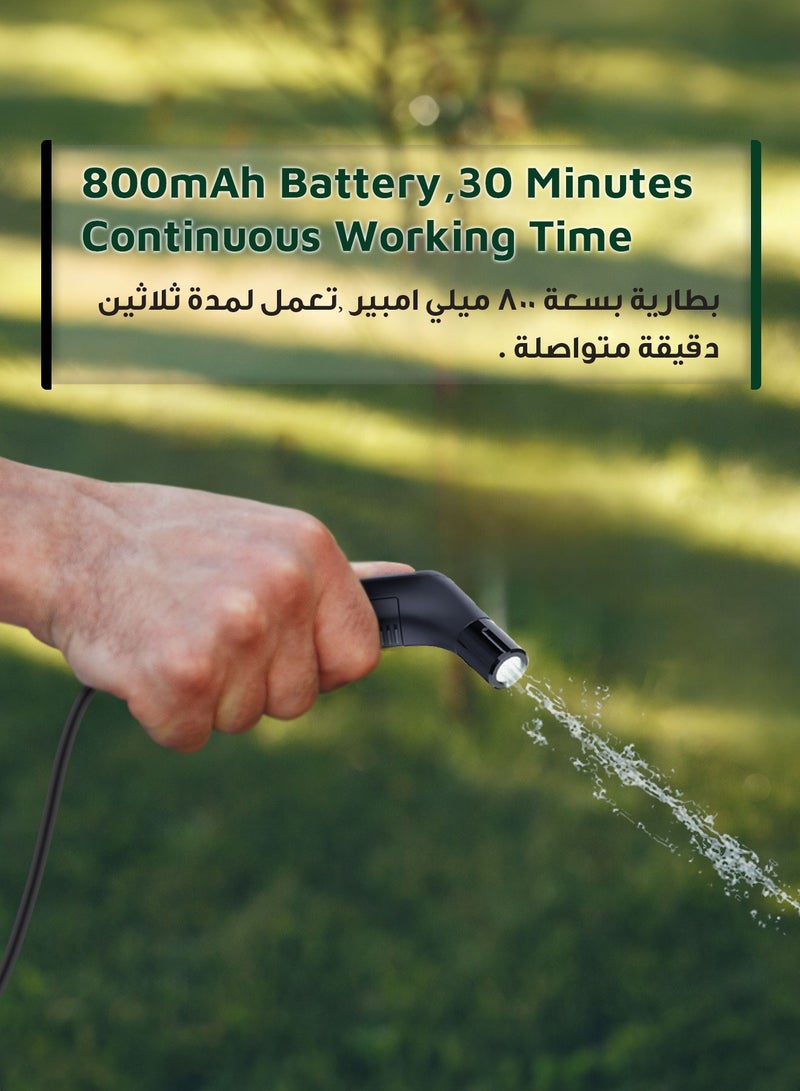 GREEN LION Portable Travel Bidet / Long Hose Length / Significant Battery capacity / IPX6 Waterproof / Considerable Water Container / Reliable Performance - Black - Image 4