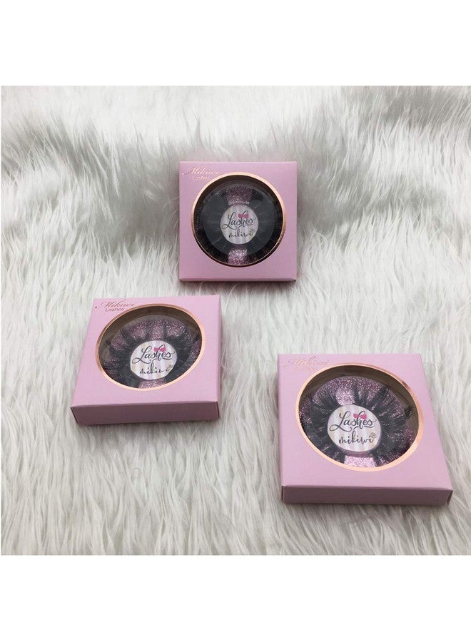 mikiwi 3D Mink Lashes Mikiwi D3903 3 Pairs Lashes Mink Eyelashes Thick Handmade Full Strip Lashes Cruelty Free Luxury Makeup 20Mm Mink Eyelashes (D3903) - Image 5