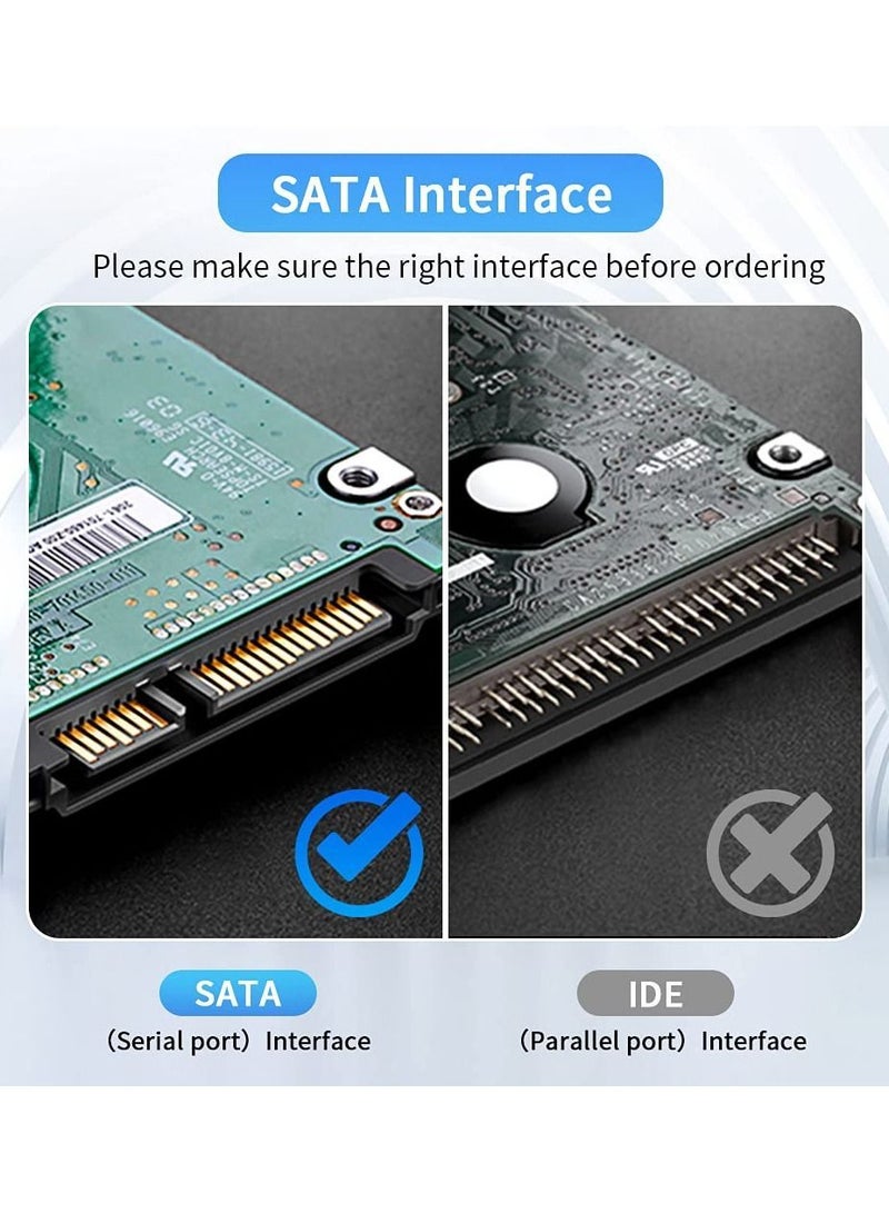 5 Pack SATA 3.0 Cable, SYOSI 20 Inch III Right Angle 90 Degree HDD SDD Data Nylon Braided Cable with Locking Latch for HDD, SSD, CD Driver, Writer - Image 2