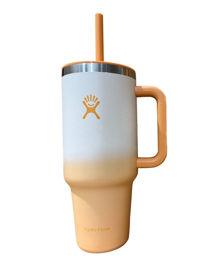 Hydro Flask 40 oz Tumbler with Handle, 2-in-1 Straw and Sip Lid, Leakproof, Dishwasher Safe, Insulated Stainless Steel Travel Coffee Mug, Keeps Cold for 24 Hours, Fits in Car Cup Holder  - Image 1