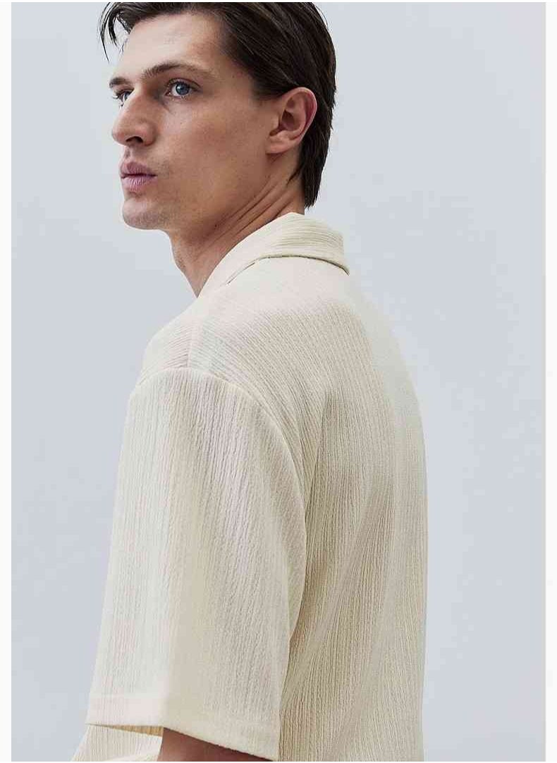 H and M - HM Autumn New Casual Loose Short Sleeved Shirt - Image 1