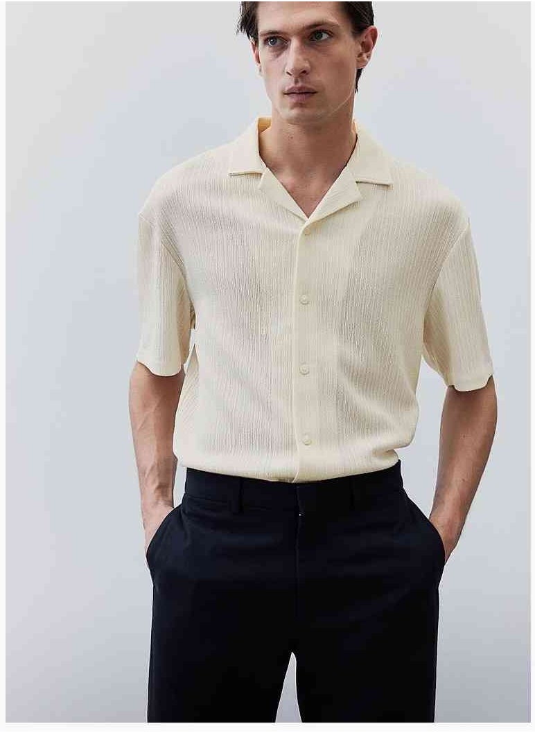 H and M - HM Autumn New Casual Loose Short Sleeved Shirt - Image 1