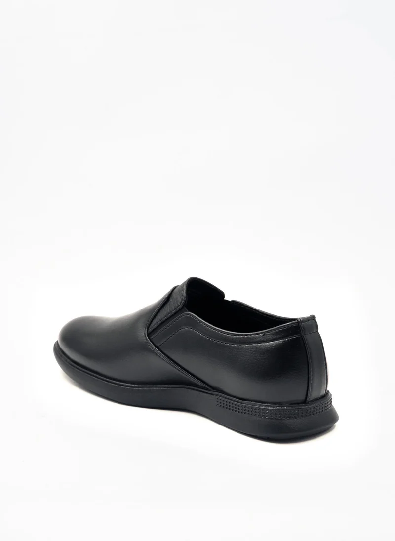 Geoomnii Black Formal Slip-On Shoes for Men – Stylish & Comfortable Footwear for Office, Parties & Special Occasions for Men | Best Price UAE