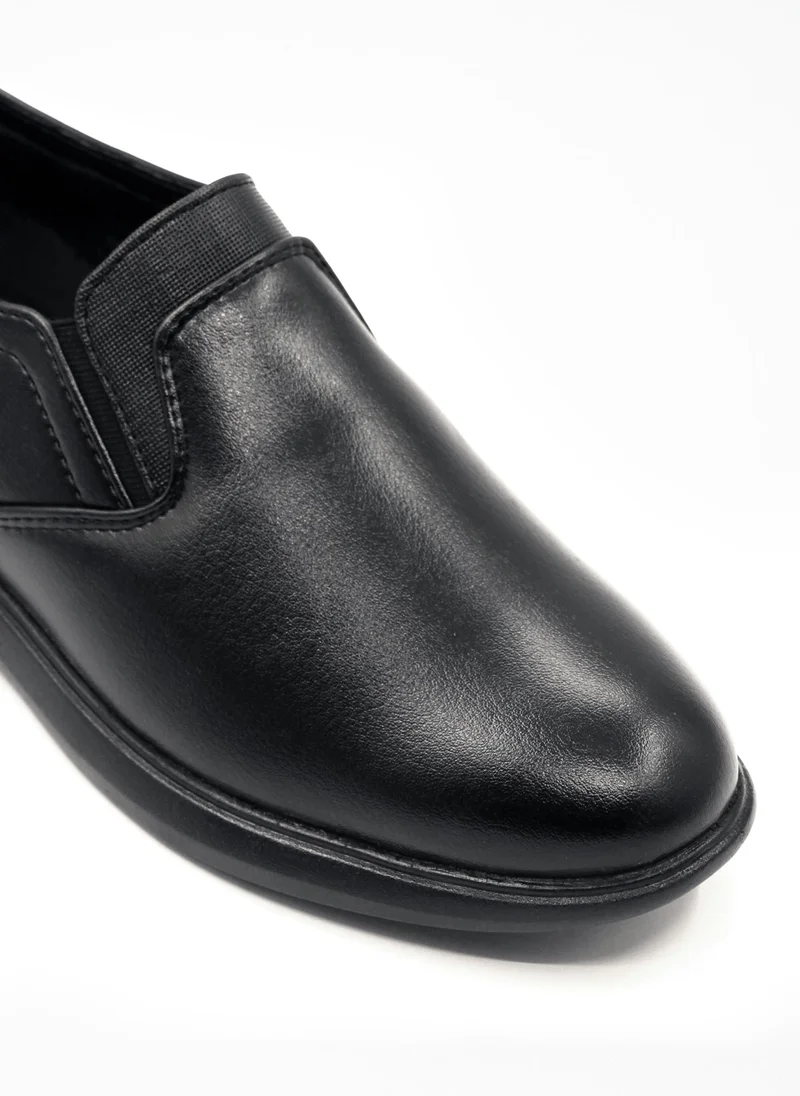 Geoomnii Black Formal Slip-On Shoes for Men – Stylish & Comfortable Footwear for Office, Parties & Special Occasions for Men | Best Price UAE