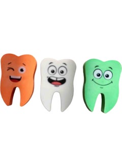 Vulli Fun Tooth Shaped Eraser 3 Pieces  - Image 3