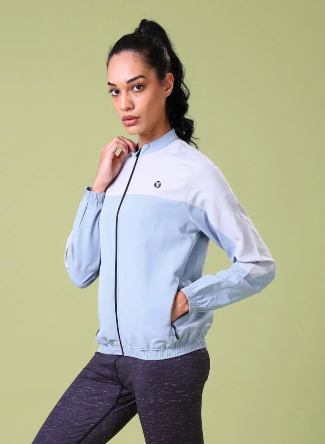 Technosport Color Block Long Sleeves Woven Jacket by Styli