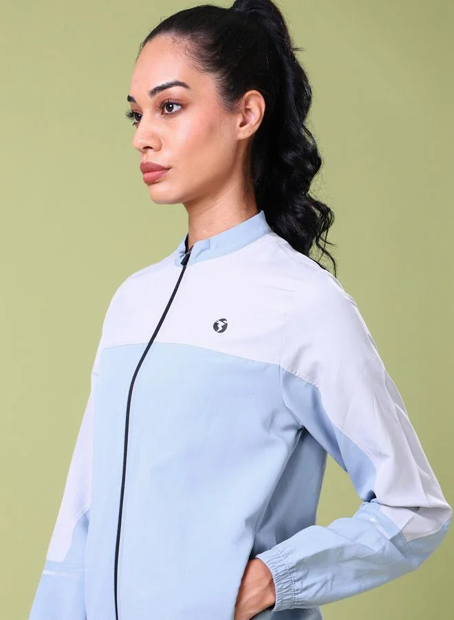 Technosport Color Block Long Sleeves Woven Jacket by Styli