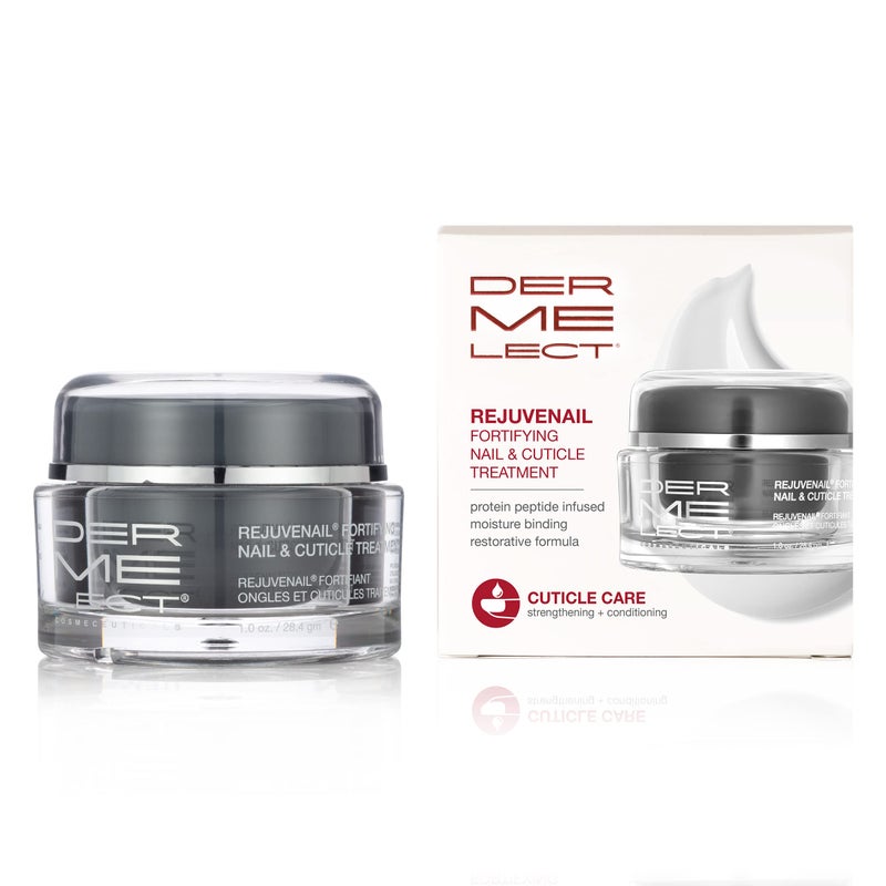 Dermelect Rejuvenail Fortifying Nail & Cuticle Treatment- Cream for Dry Damaged Cuticles with Peptides Hyaluronic Acid Shea Butter, Moisturizes, Soothes, Strengthens Repairs Cuticles & Nails - Image 1