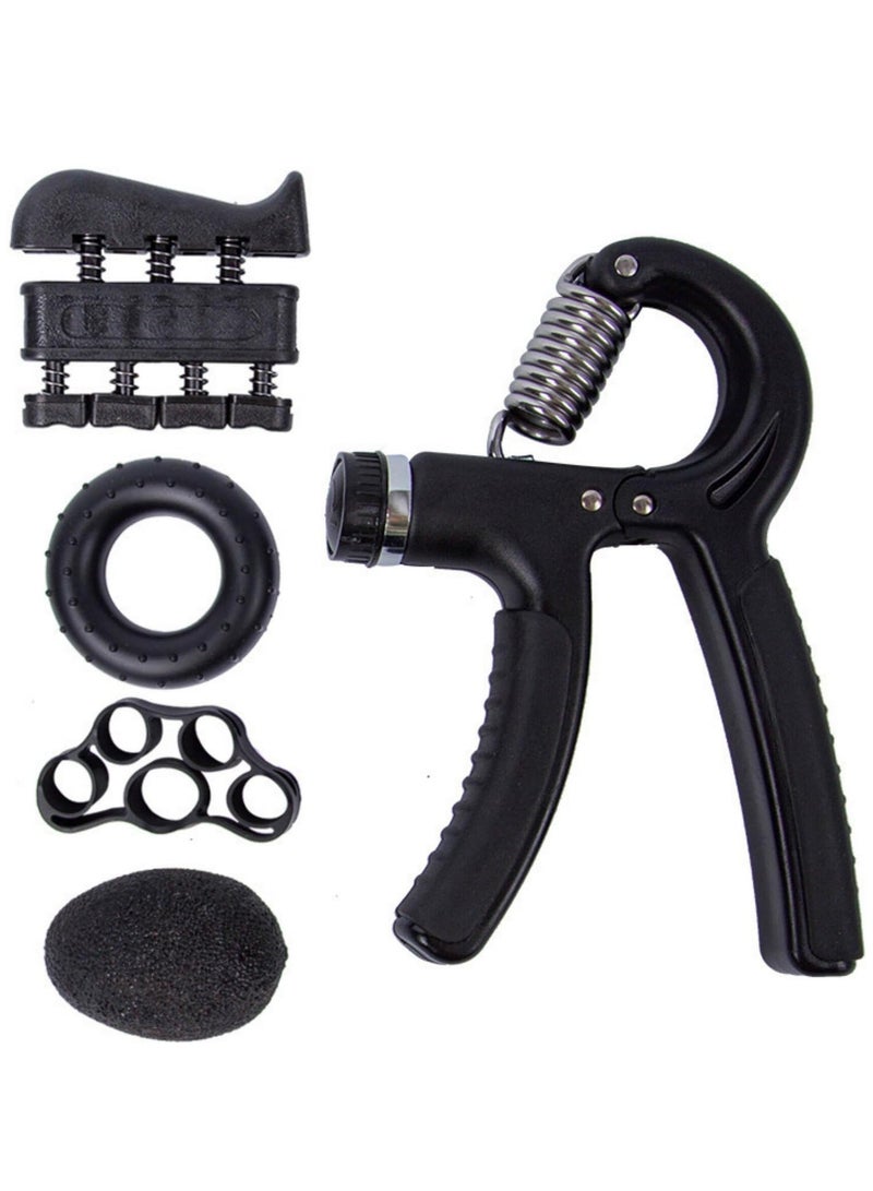 كيل › مجموعة من 6 قطع من أدوات تقوية قبضة اليد القابلة للتعديل – مجموعة أدوات تمرين الساعد والمعصم والأصابع، جهاز تدريب القبضة المانع للانزلاق، حلقة مقاومة الأصابع، مثالية للياقة البدنية وتخفيف التوتر والتعافي - Image 2