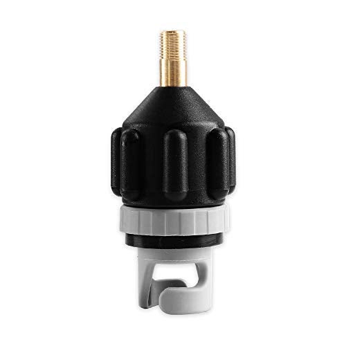 HEYTUR Inflatable Boat SUP Pump Adaptor Standard Schrader Conventional Air Pump Air Valve Adapter Spoke Plate Attachment(Black) - Image 1