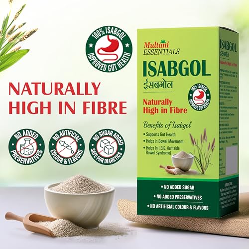Multani Essentials Isabgol (Pack of 3 (100gm each) | Psyllium Husk Powder | Gut Health And Irritable Bowel Syndrome | Chemical Free | No Added Sugar Or Artificial Flavour | 100% Isabgol | Bowel Movement | Digestion - Image 2