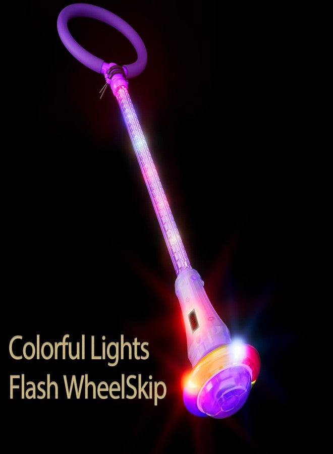 Mfcir Rechargeable Skip Ball for Kids,Ankle Flashing Jump Toy Purple with LED Lights and Digital Counter, Girls Women Birthday, for Age 5 6 7 8 9 10 11 12,Indoor Outdoor Outside Sports Games - Image 3