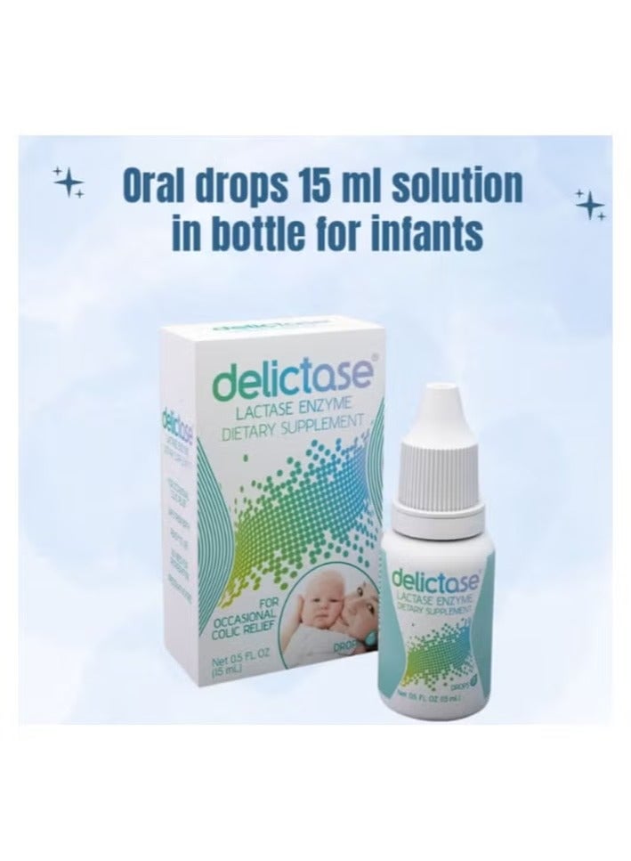 Delictase Lactase Enzyme Oral Drops 15ml - Image 3