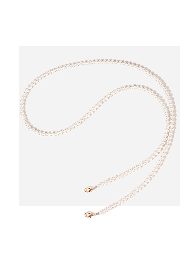 NIBEMINENT Super Cute Beaded Phone Charm – Trendy Phone Chain Wrist Strap, Shining Beads Chain Lanyard for Cell Phone