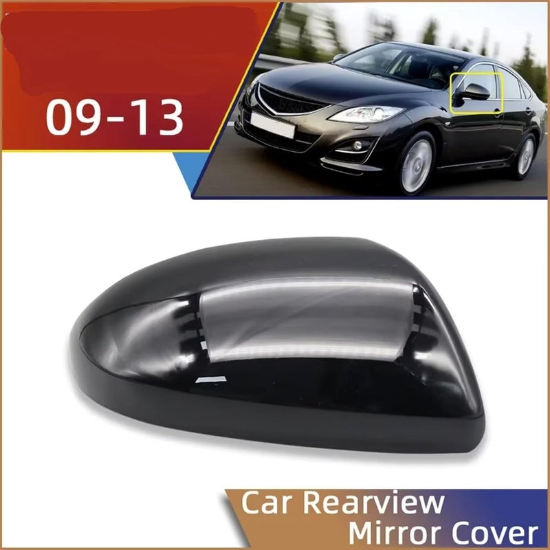 غطاء مرايا الأبواب الجانبية لسيارة مازدا 6 من طراز أتينزا GH (Atenza GH) للسنوات 2009-2013، مصنوع من الألياف الكربونية، لغطاء المرآة الخلفية (لون أزرق 3، الجانب الأيمن) - Image 3