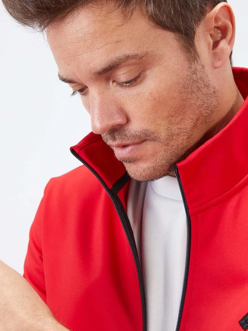 تومي لايف TOMMY Men's Solid Scuba Zip-Front Jacket
