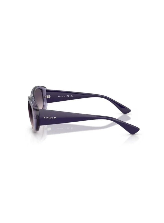 Vogue Women Full Rim Oval Sunglasses 0VO5663SI 55 - Image 2